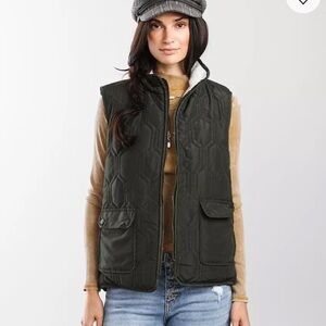 Green Quilted Vest